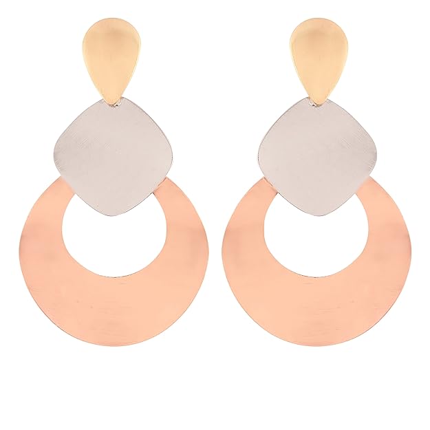 Gold Plated Stylish Dangle Earrings – Timeless Elegance ✨