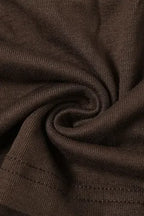 Brown Cut-Out Halter Neck Top – Bold Chic Edition