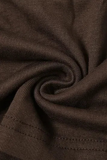 Brown Cut-Out Halter Neck Top – Bold Chic Edition